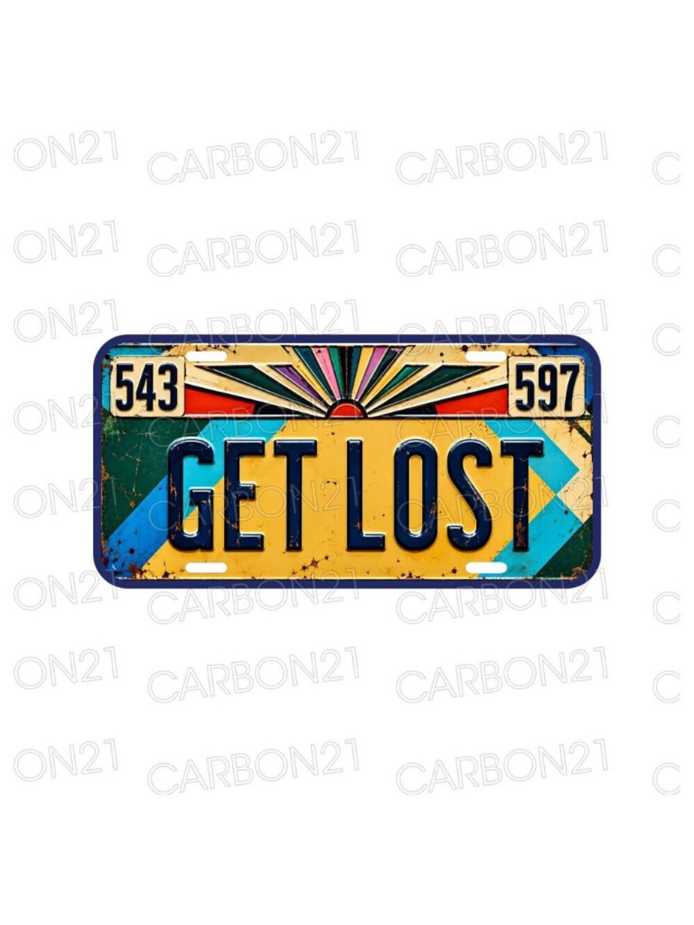 Get Lost Travel Vacation Nomad Wander Aluminum License Plate CAR SUV Truck NEW